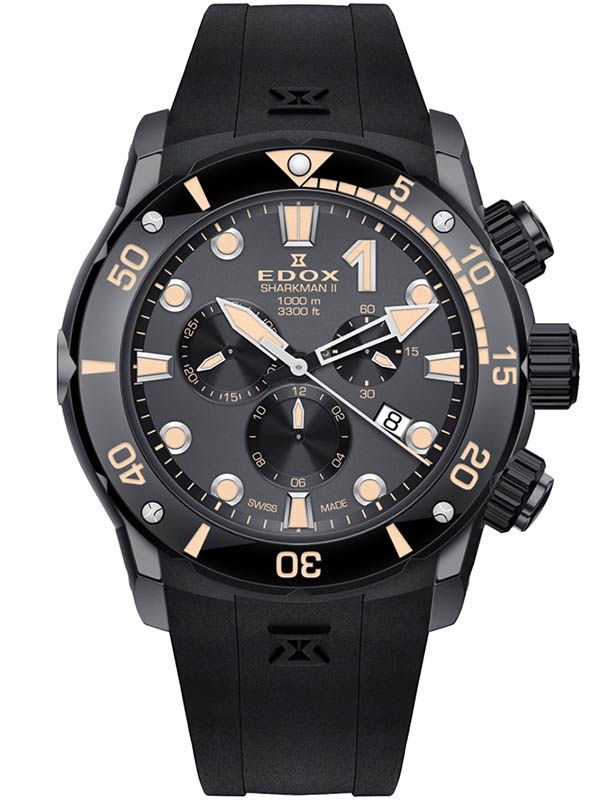 Pánské hodinky - Edox Co -1 Sharkman II Chrono Limited Edition -25%
