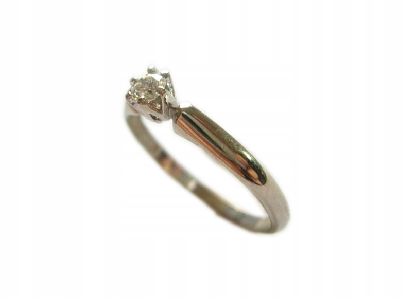 Exkluzívny prsteň s diamantom 0,10 ct SI1 / H