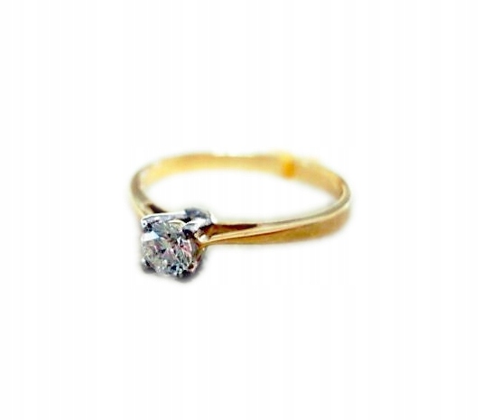 Exkluzívny prsteň s diamantom 0,15 ct SI1 / H