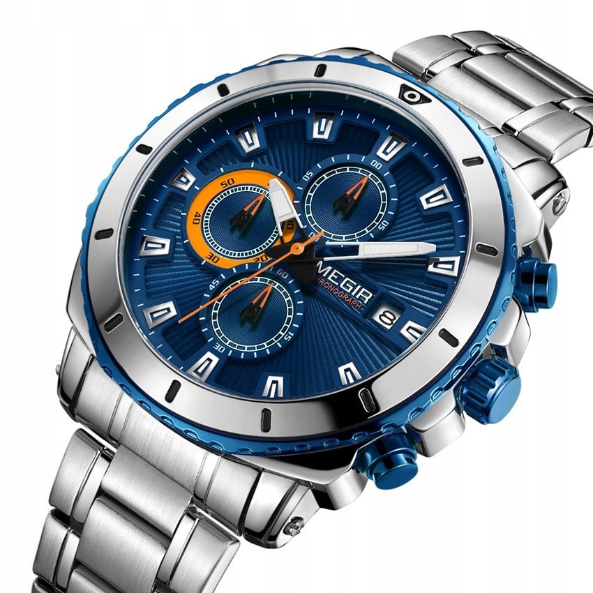 Pánské hodinky - Elegantný športový melr chronograf
