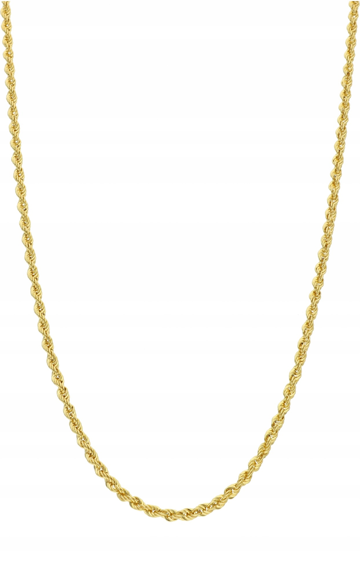 Elegantný zlatý reťazec Kordel 45 cm 14k