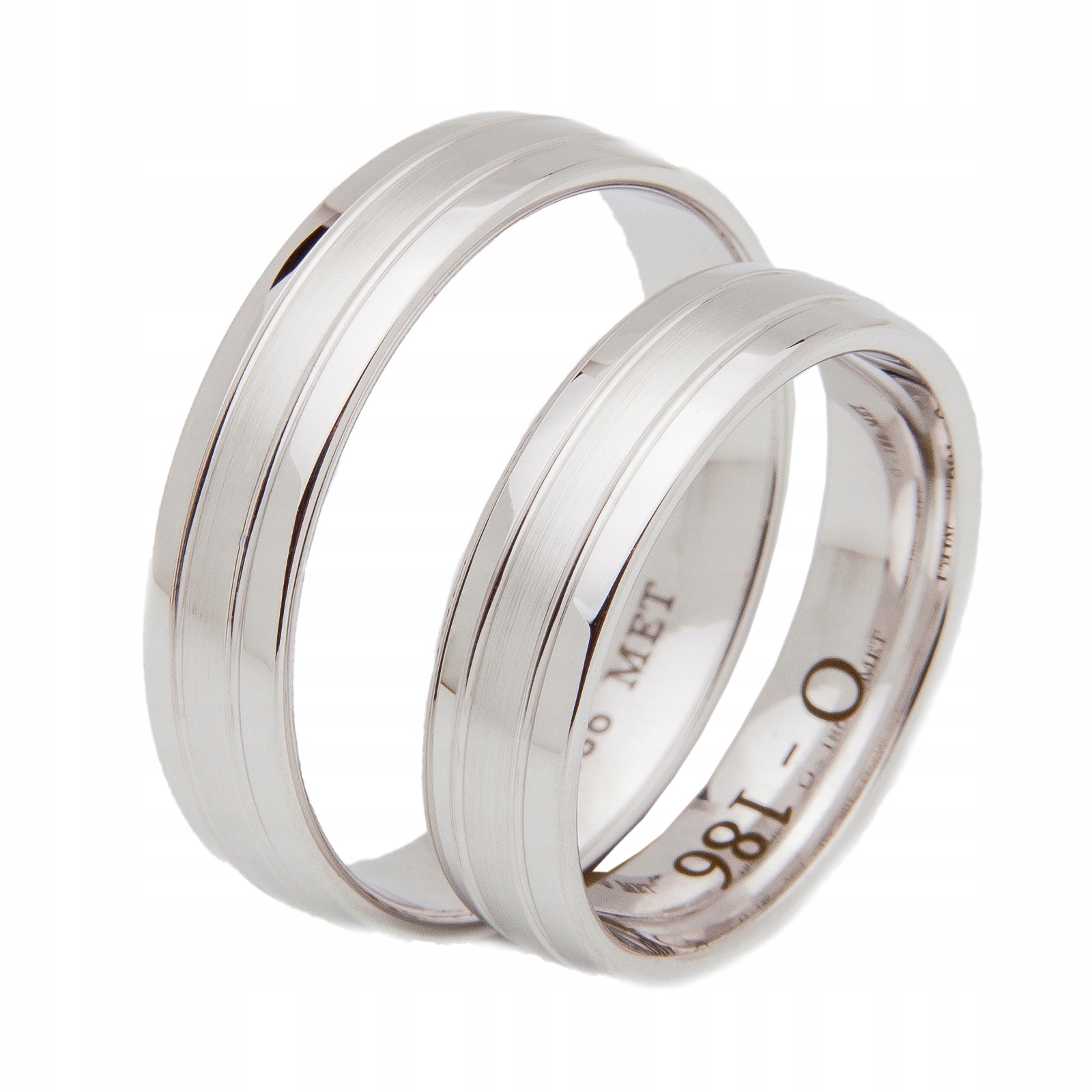 Elegantné zlaté snubné prstene 5,5 mm matné 585