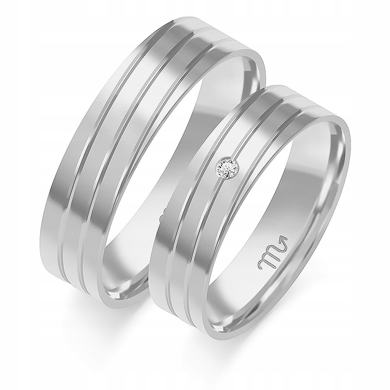 Elegantné zlaté prstene O-290 5,5 mm diamant