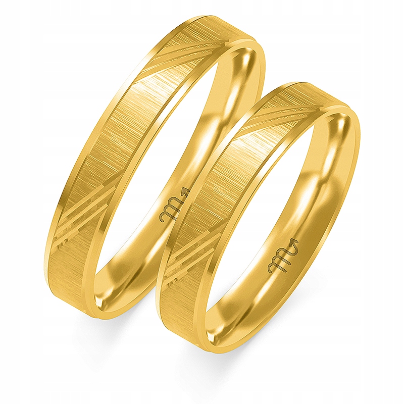 Elegantné zlaté prstene O-59 zdobené 4mm 333