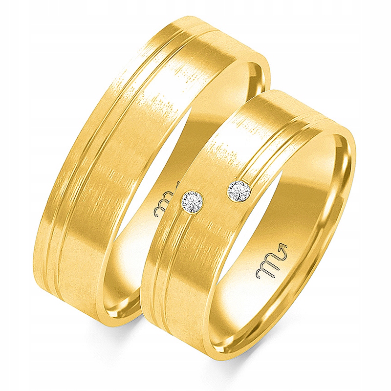 Elegantné zlaté prstene O-88 5,5mm 333