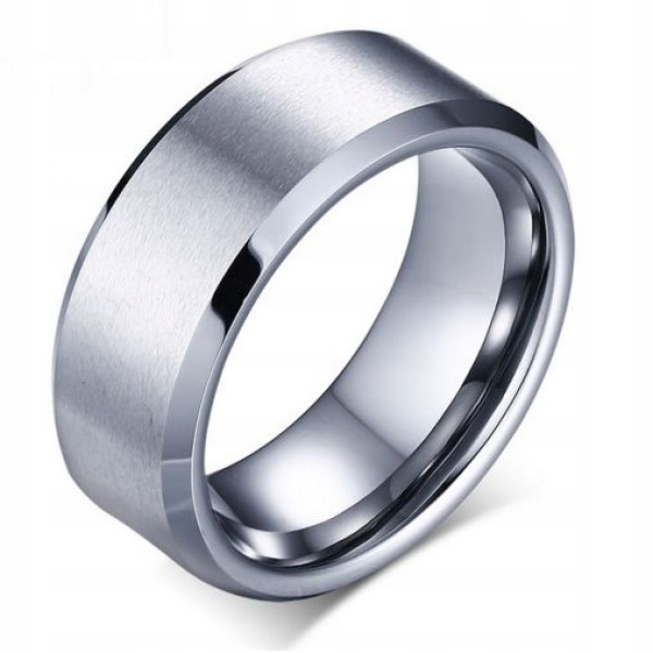 BEADED SILVER TUNGSTEN RING MAT