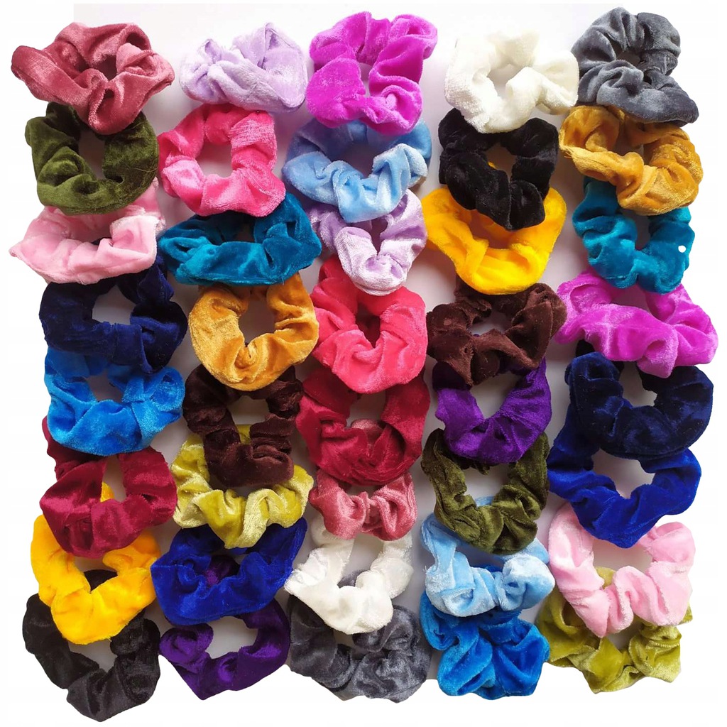 Frotki Hair Bands Scrunchie Velor 40 PCS G2