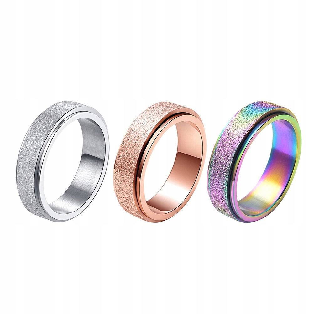 Fidget prsteňový krúžok unisex kovové krúžky