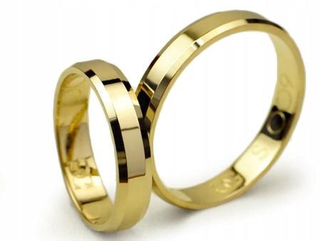 Goldrun Gold Wedding Rings 4 mm 333 kanál