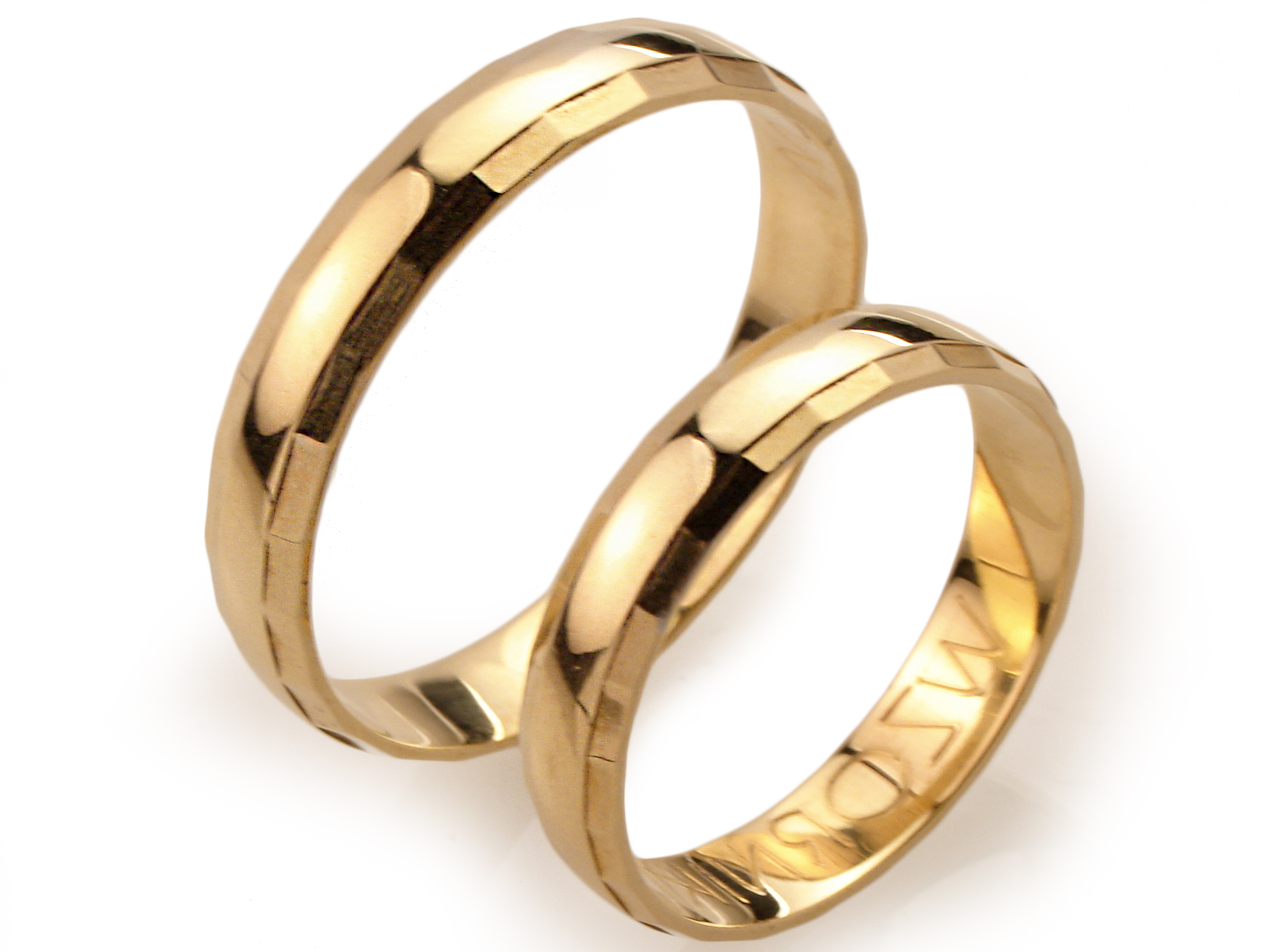 GOLDRUN ZLATÉ SVADOBNÉ PRSTENE A009 4MM PÁR