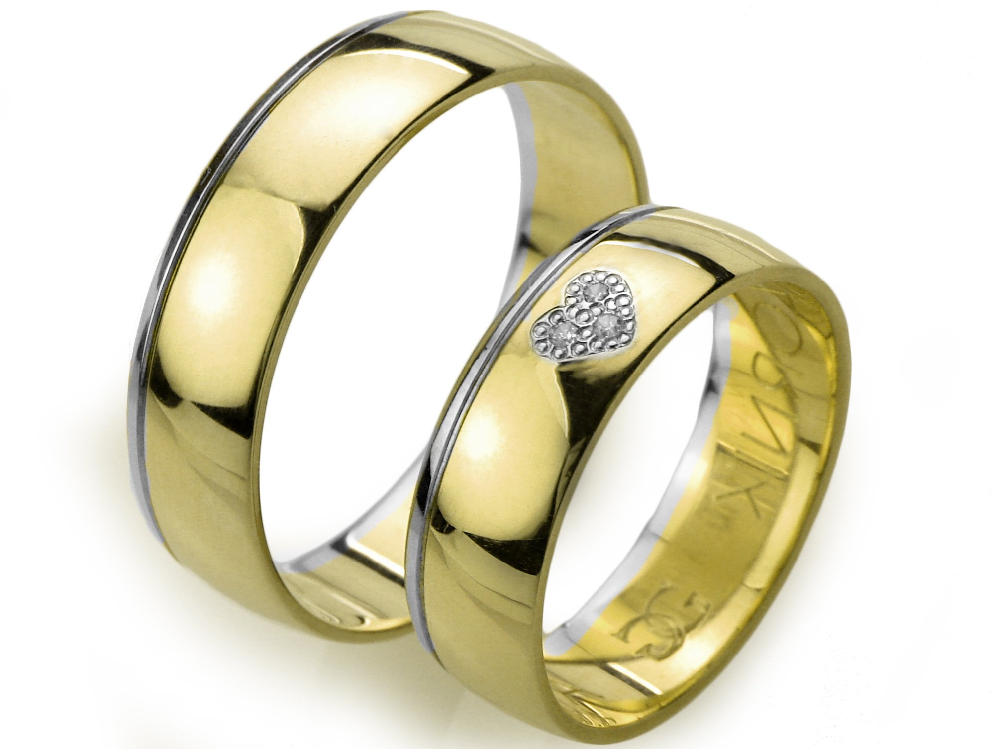 GOLDRUN ZLATÉ SVADOBNÉ PRSTENE A026 6MM PÁR