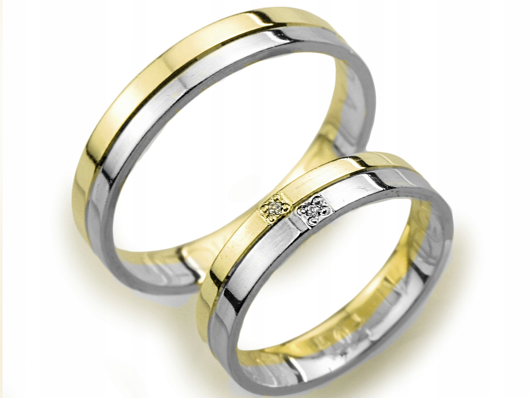 GOLDRUN ZLATÉ SVADOBNÉ PRSTENE A054 4MM PÁR