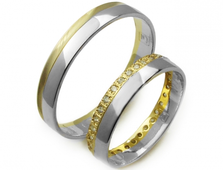 GOLDRUN ZLATÉ SVADOBNÉ PRSTENE A060 4MM PÁR