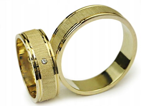 GOLDRUN ZLATÉ SVADOBNÉ PRSTENE I-005 6MM PÁR