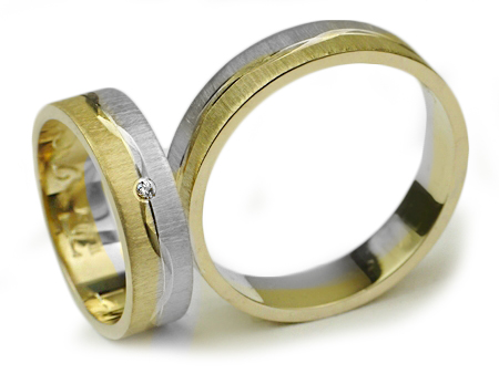 GOLDRUN ZLATÉ SVADOBNÉ PRSTENE I-008 5MM PÁR