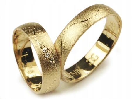 GOLDRUN ZLATÉ SVADOBNÉ PRSTENE I-028 5MM PÁR