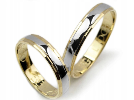 GOLDRUN ZLATÉ SVADOBNÉ PRSTENE L005 4MM PÁR