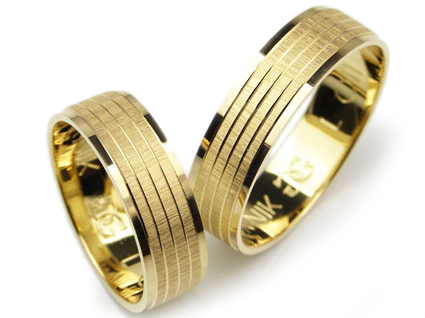 GOLDRUN ZLATÉ SVADOBNÉ PRSTENE L011 6MM PÁR