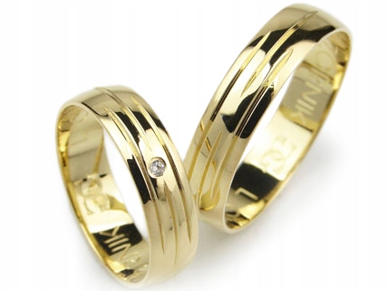 GOLDRUN ZLATÉ SVADOBNÉ PRSTENE L012 5MM PÁR