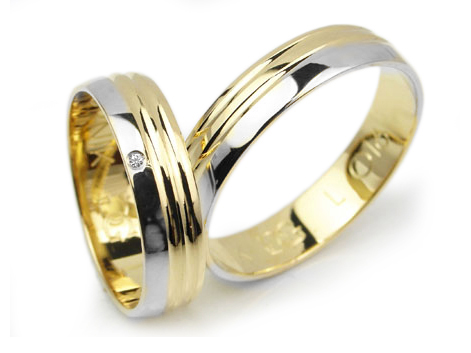 GOLDRUN ZLATÉ SVADOBNÉ PRSTENE L016 5MM PÁR
