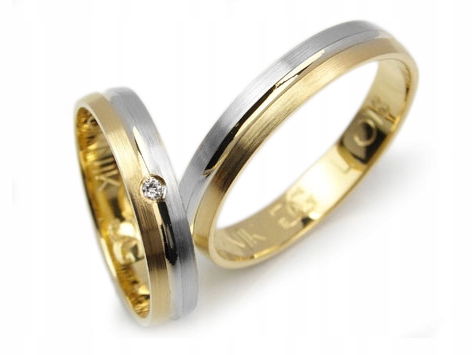 GOLDRUN ZLATÉ SVADOBNÉ PRSTENE L018 4MM PÁR