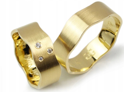 GOLDRUN ZLATÉ SVADOBNÉ PRSTENE L019 7MM PÁR