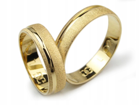 GOLDRUN ZLATÉ SVADOBNÉ PRSTENE L021 5MM PÁR