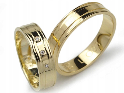 GOLDRUN ZLATÉ SVADOBNÉ PRSTENE L023 5MM PÁR