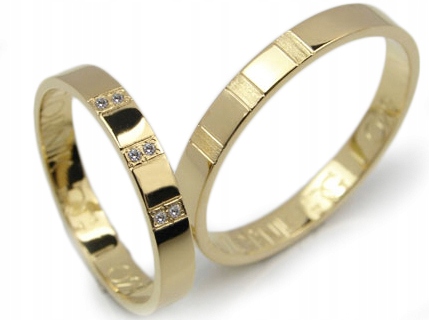 GOLDRUN ZLATÉ SVADOBNÉ PRSTENE L029 3MM PÁR