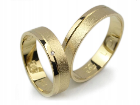 GOLDRUN ZLATÉ SVADOBNÉ PRSTENE L041 5MM PÁR