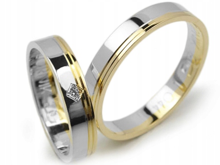 GOLDRUN ZLATÉ SVADOBNÉ PRSTENE L044 4MM PÁR