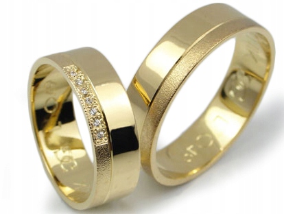 GOLDRUN ZLATÉ SVADOBNÉ PRSTENE L049 6MM PÁR