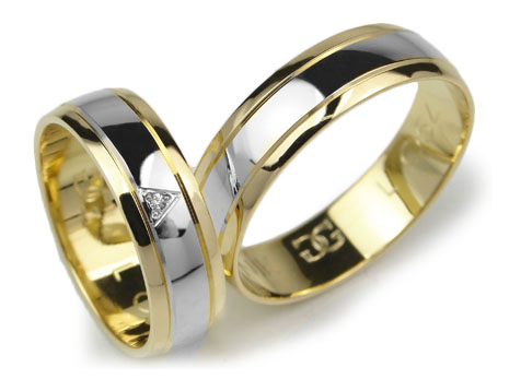 GOLDRUN ZLATÉ SVADOBNÉ PRSTENE L054 6MM PÁR