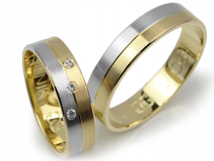 GOLDRUN ZLATÉ SVADOBNÉ PRSTENE L059 5MM PÁR