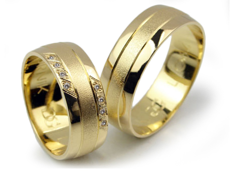 GOLDRUN ZLATÉ SVADOBNÉ PRSTENE L064 7MM PÁR
