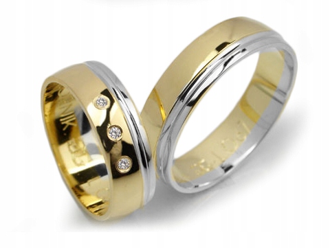 GOLDRUN ZLATÉ SVADOBNÉ PRSTENE L067 6MM PÁR