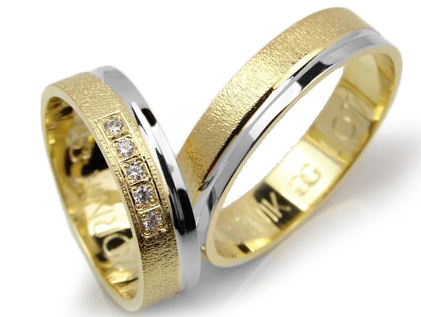 GOLDRUN ZLATÉ SVADOBNÉ PRSTENE L077 5MM PÁR