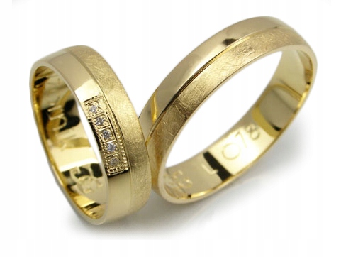 GOLDRUN ZLATÉ SVADOBNÉ PRSTENE L078 5MM PÁR