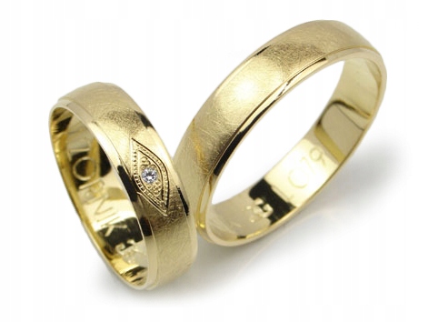 GOLDRUN ZLATÉ SVADOBNÉ PRSTENE L079 5MM PÁR