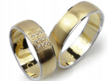GOLDRUN ZLATÉ SVADOBNÉ PRSTENE L082 6MM PÁR