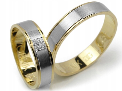 GOLDRUN ZLATÉ SVADOBNÉ PRSTENE L089 5MM PÁR
