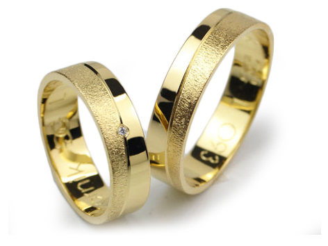 GOLDRUN ZLATÉ SVADOBNÉ PRSTENE L093 5MM PÁR