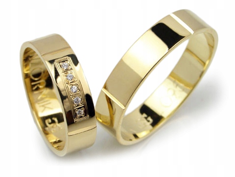 GOLDRUN ZLATÉ SVADOBNÉ PRSTENE L095 5MM PÁR