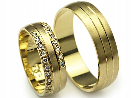GOLDRUN ZLATÉ SVADOBNÉ PRSTENY P-ERIK 6MM PÁR