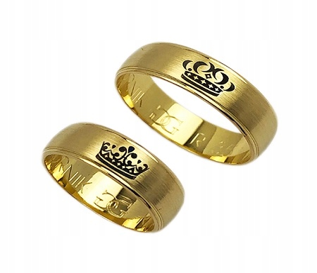 GOLDRUN ZLATÉ SVADOBNÉ PRSTENE R035 6MM PÁR