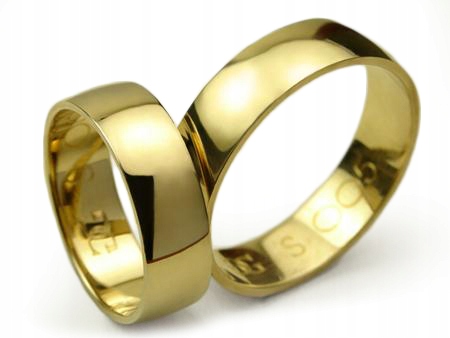 GOLDRUN ZLATÉ SVADOBNÉ PRSTENE S-005 6MM PÁR