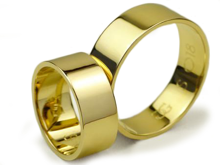 GOLDRUN ZLATÉ SVADOBNÉ PRSTENE S-018 7MM PÁR