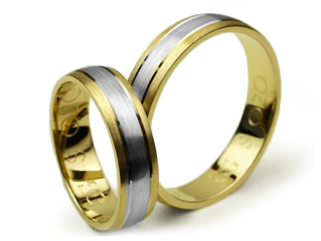 GOLDRUN ZLATÉ SVADOBNÉ PRSTENE S-020 5MM PÁR