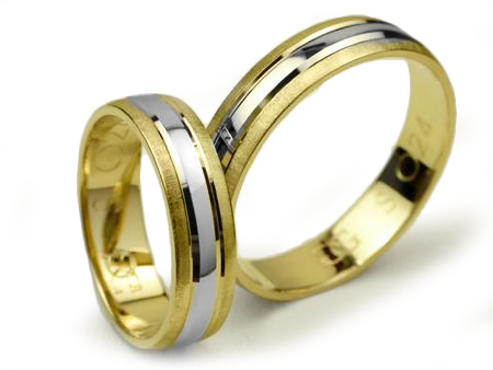 GOLDRUN ZLATÉ SVADOBNÉ PRSTENE S-024 5MM PÁR