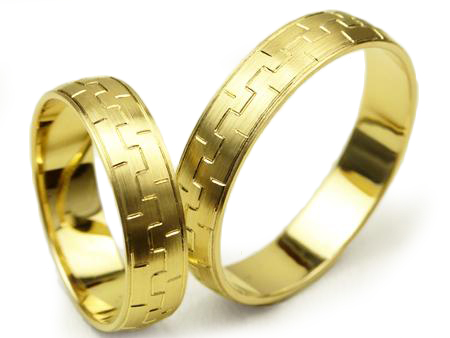 GOLDRUN ZLATÉ SVADOBNÉ PRSTENE S-039 5MM PÁR